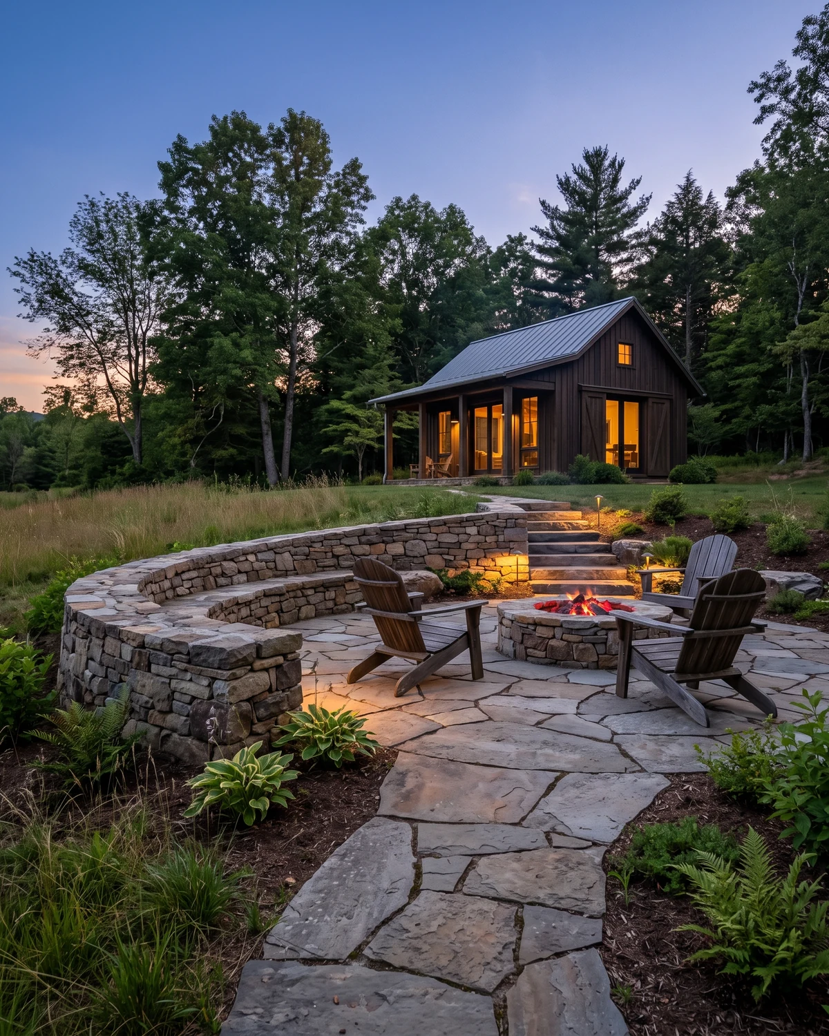Generated Floyd hardscape planning concept showing a distinct material and outdoor-room inspiration view
